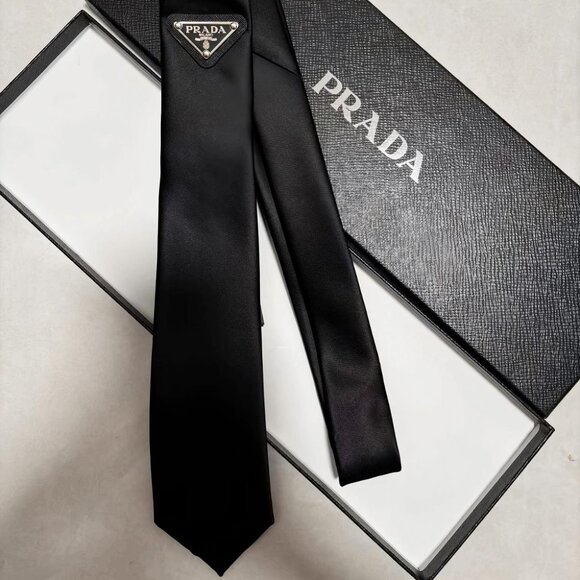 Prada Tie Black - Unisex - Picture 1 of 4